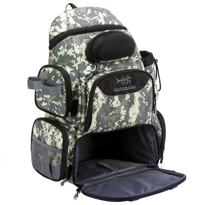 Lightweight Tactical Fishing Tackle Backpack 50L jungle-camo by HitMyNeed