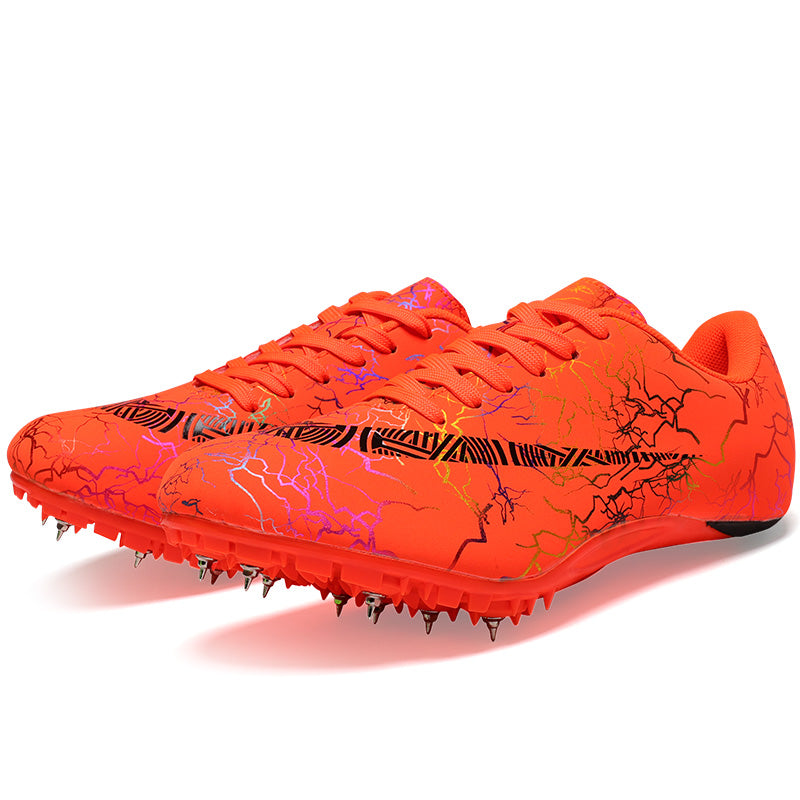 Lightweight Track & Field Sprint Spikes for Racing orange 44 by HitMyNeed