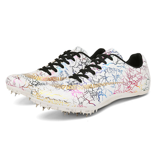 Lightweight Track & Field Sprint Spikes for Racing white 42 by HitMyNeed