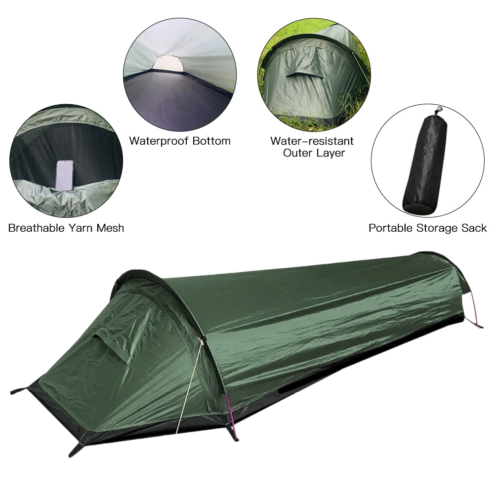 Lightweight Waterproof 1 Person Camping Tent by HitMyNeed