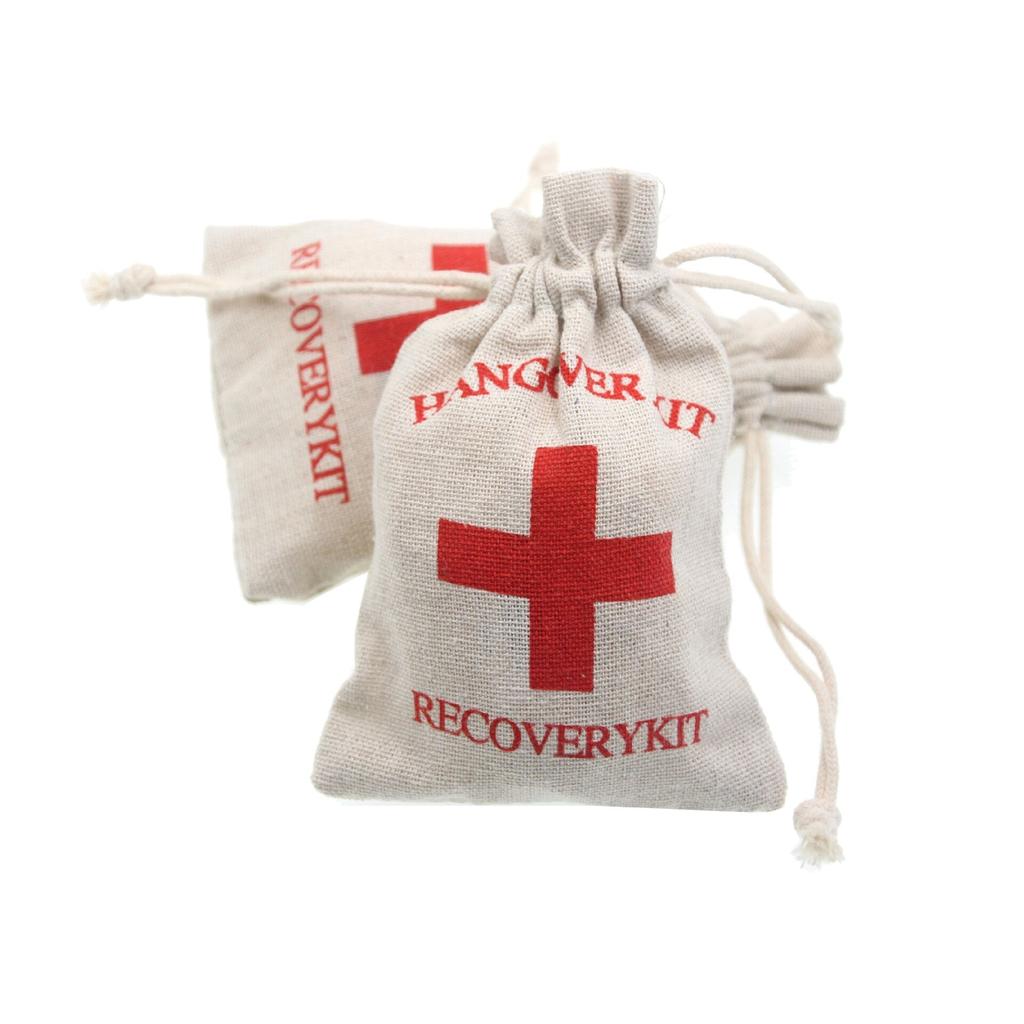 Linen Hangover Recovery Kit Bags, 10 Pack by HitMyNeed