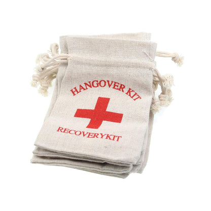Linen Hangover Recovery Kit Bags, 10 Pack by HitMyNeed