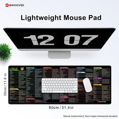 Linux Command Line Mouse Pad Large Desk Mat by HitMyNeed