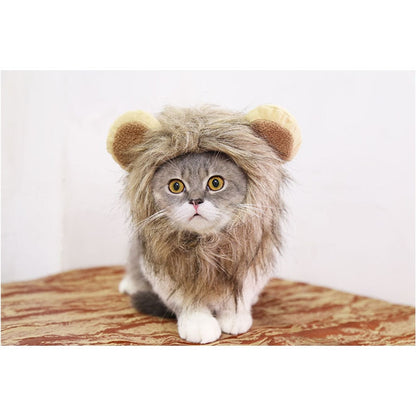 Lion Mane Head Cap Costume for Cats by HitMyNeed