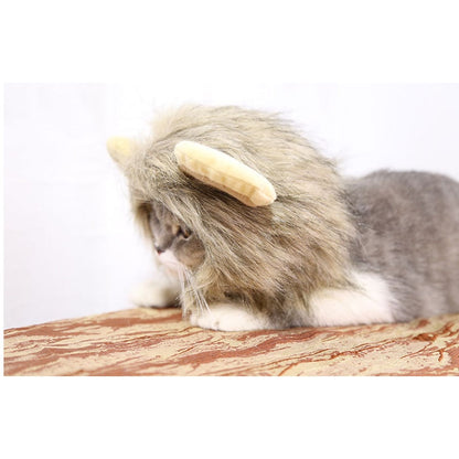 Lion Mane Head Cap Costume for Cats by HitMyNeed