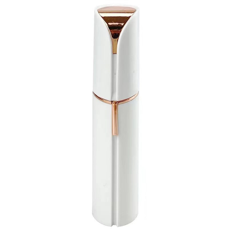 Lipstick-Style Electric Facial & Eyebrow Trimmer white by HitMyNeed