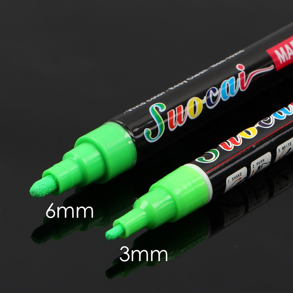 Liquid Chalk Marker with Reversible Tip blue-3mm by HitMyNeed