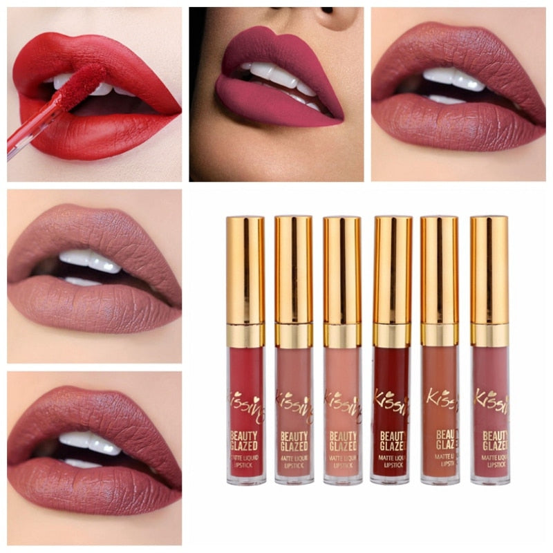 Liquid Matte Lipstick Set - 6 Professional Shades by HitMyNeed