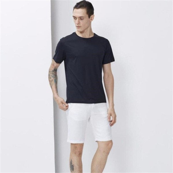 Liquid Repellent O-Neck Short Sleeve Shirt by HitMyNeed