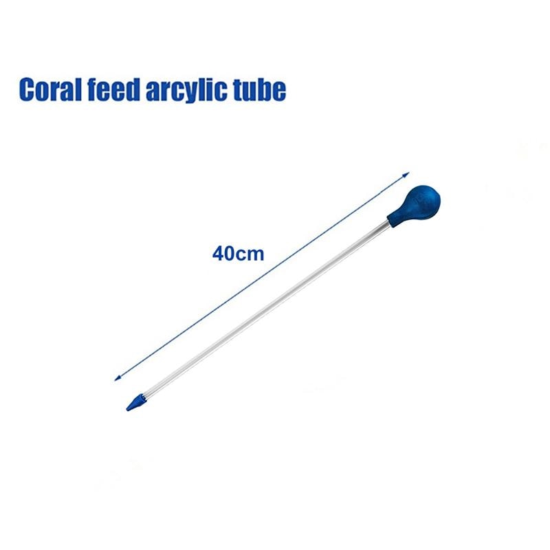 Long Acrylic Coral Feeder Tube with Suction Bulb by HitMyNeed