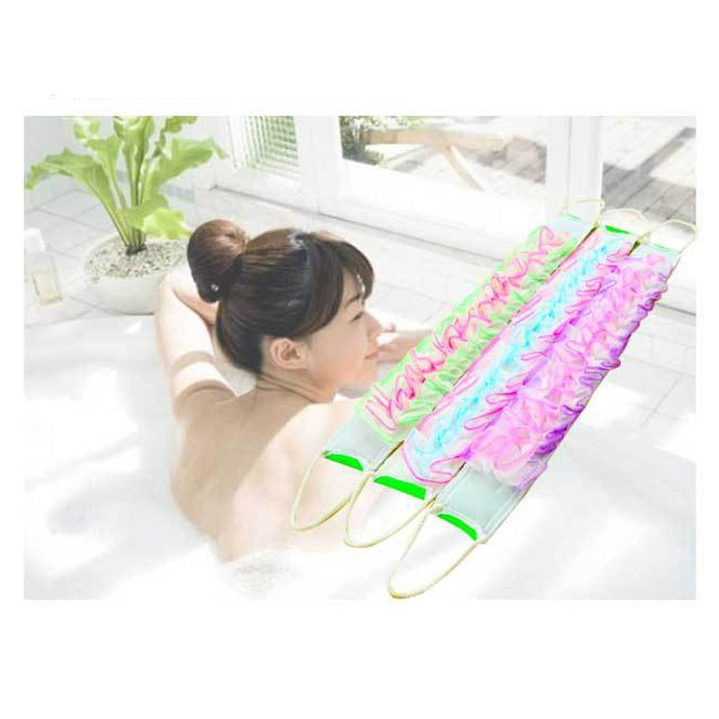 Long Bath Brush Back Scrubber with Dual Handles by HitMyNeed