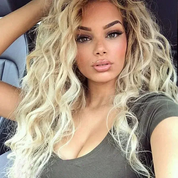 Long Blonde Ombre Curly Wave Heat-Resistant Wig 1.0 by HitMyNeed