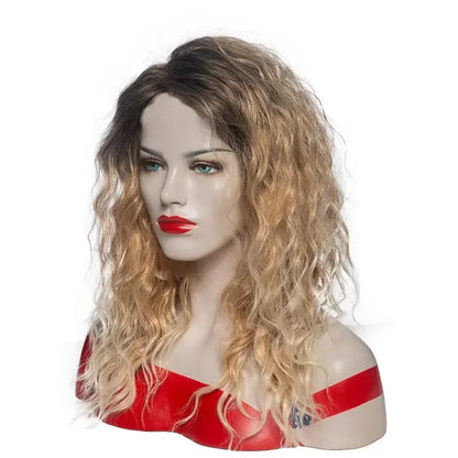 Long Blonde Ombre Curly Wave Heat-Resistant Wig by HitMyNeed