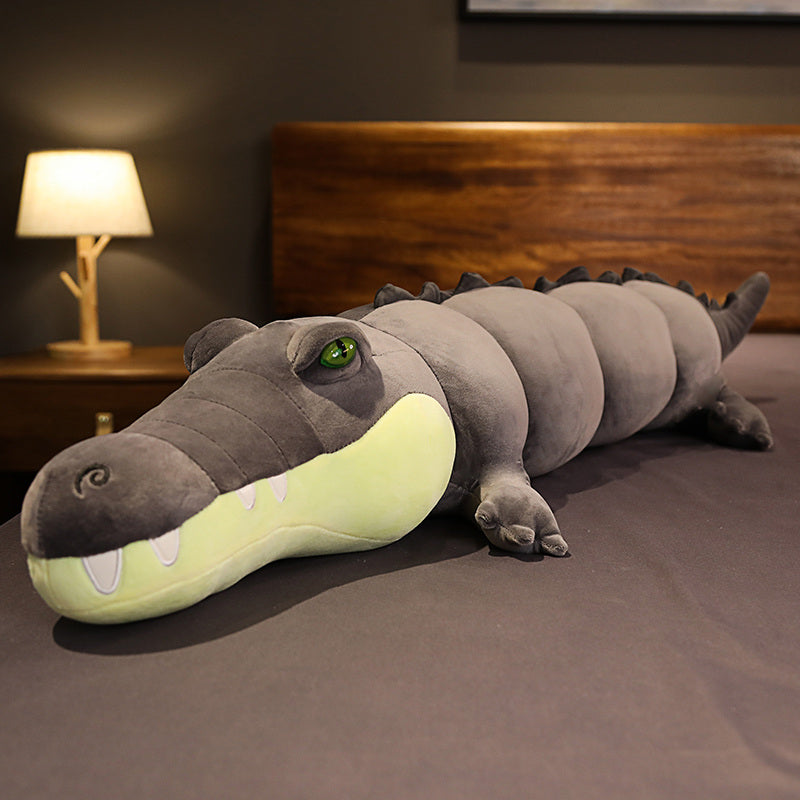 Long Crocodile Stuffed Animal Plush Toy 80cm b by HitMyNeed