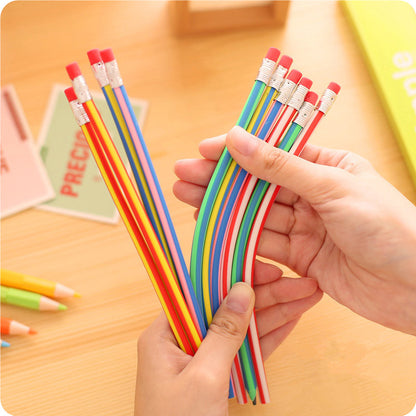 Long Flexible Bendable Pencils Set of 10 by HitMyNeed