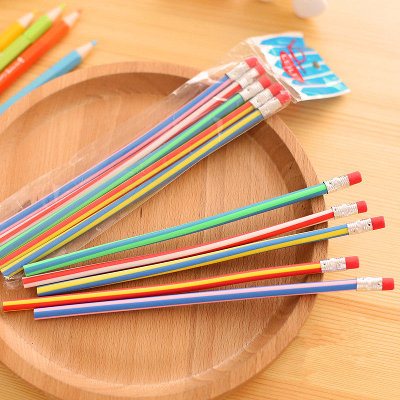 Long Flexible Bendable Pencils Set of 10 by HitMyNeed