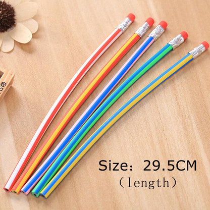Long Flexible Bendable Pencils Set of 10 by HitMyNeed