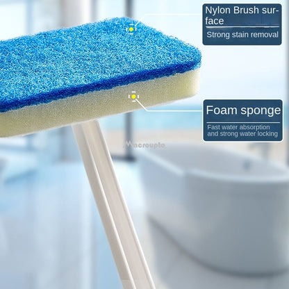 Long Handle Bathroom Wall & Floor Cleaning Brush by HitMyNeed