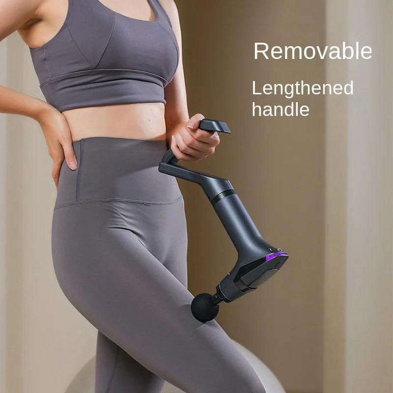 Long-Handle Deep Tissue Percussion Massage Gun by HitMyNeed