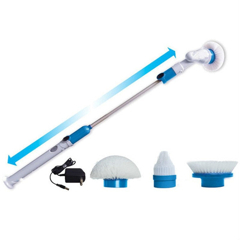 Long Handle Electric Scrub Brush with 3 Heads by HitMyNeed
