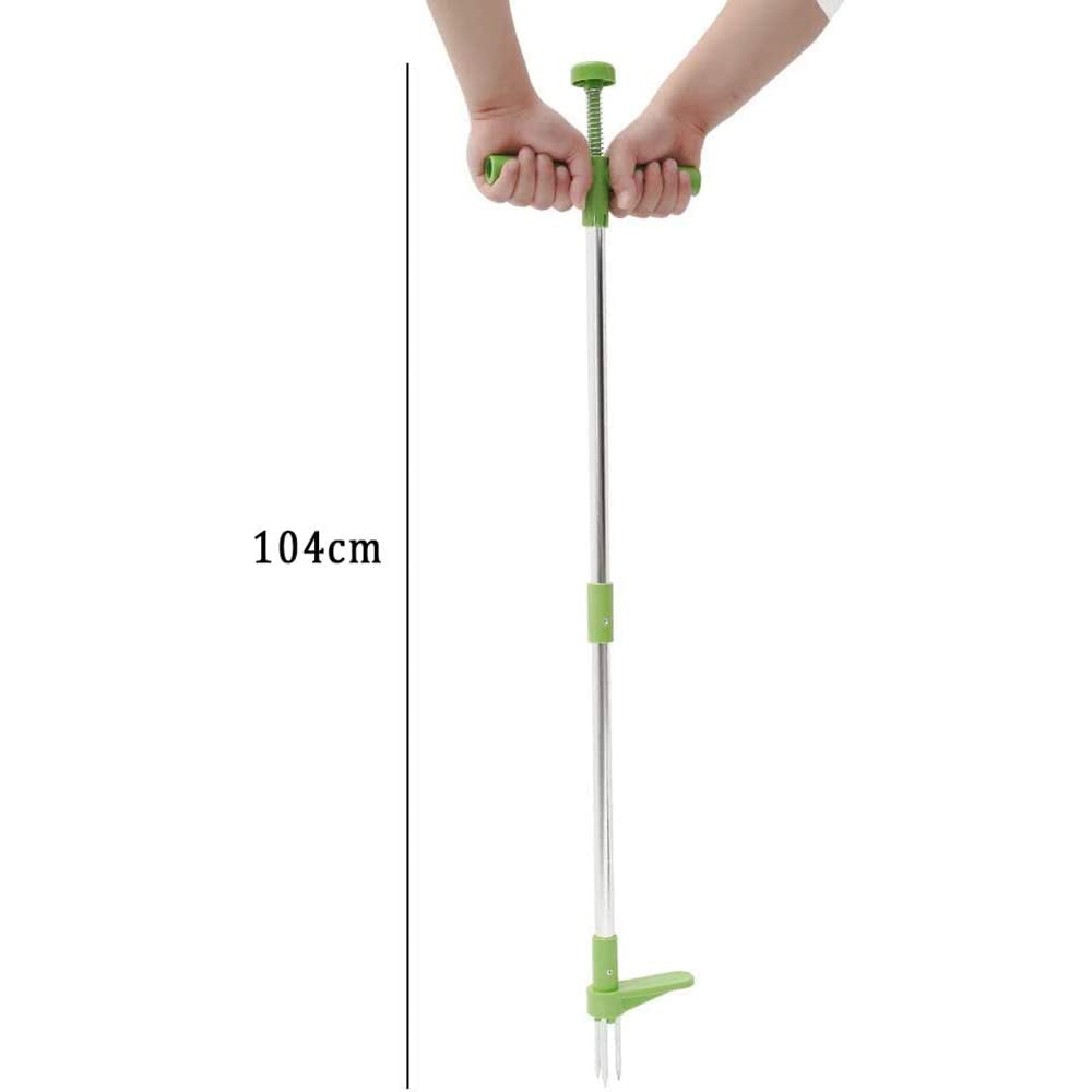 Long Handle Garden Weeder Tool with Step Pedal by HitMyNeed