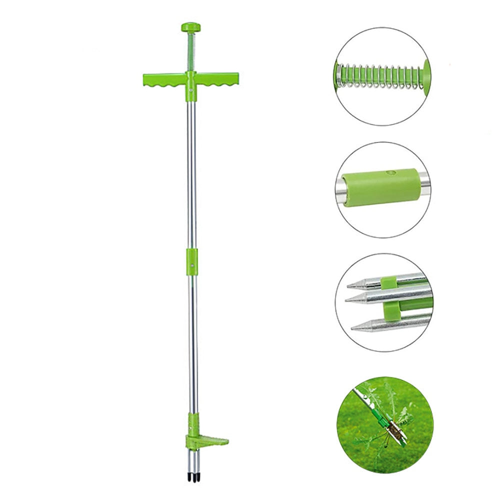 Long Handle Garden Weeder Tool with Step Pedal by HitMyNeed