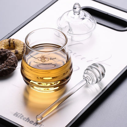 Long Handle Glass Honey Dipper for Honey & Syrup by HitMyNeed