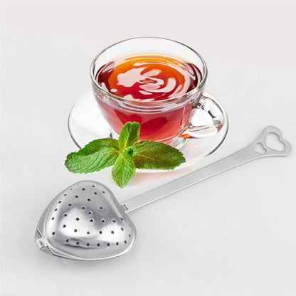 Long Handle Heart Shaped Tea Infusers, Set of 10 by HitMyNeed