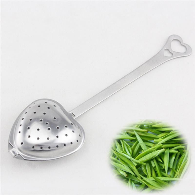 Long Handle Heart Shaped Tea Infusers, Set of 10 by HitMyNeed