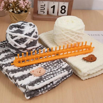 Long Handle Knitting Loom with Pompom Maker 36cm by HitMyNeed