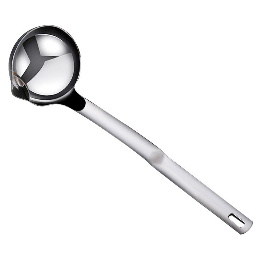 Long Handle Stainless Steel Oil Strainer Spoon by HitMyNeed