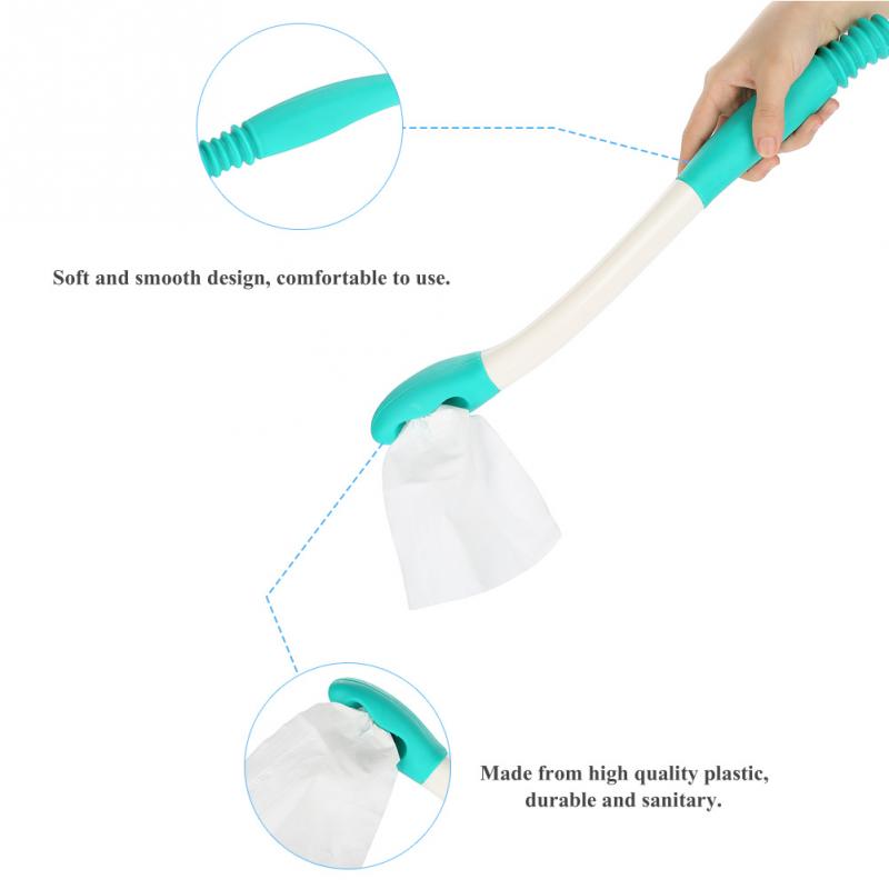 Long Handle Toilet Tissue Aid for Elderly & PWDs by HitMyNeed