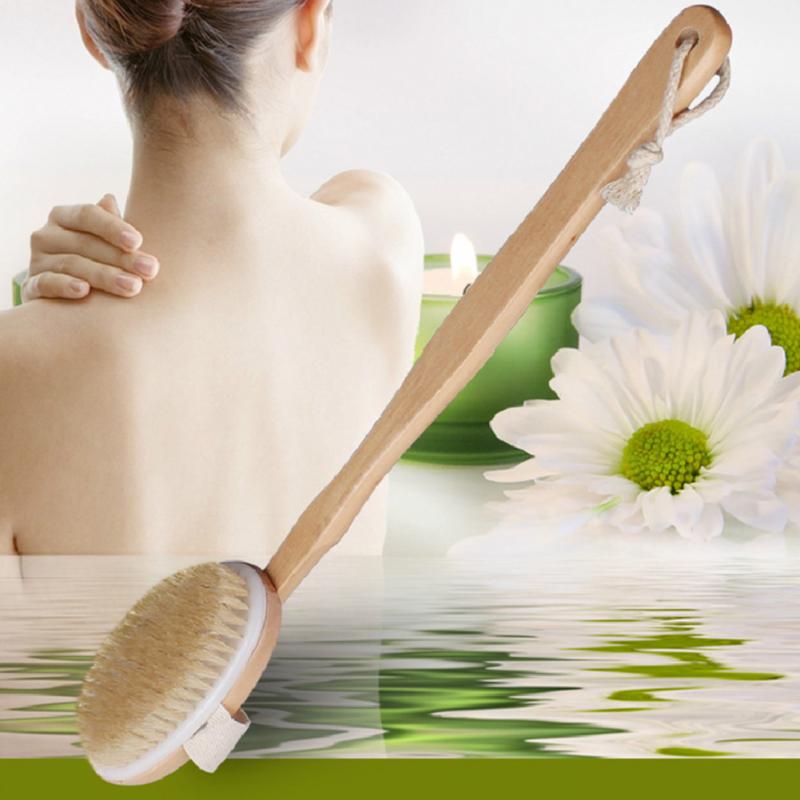 Long Handle Wooden Back Washer Brush by HitMyNeed