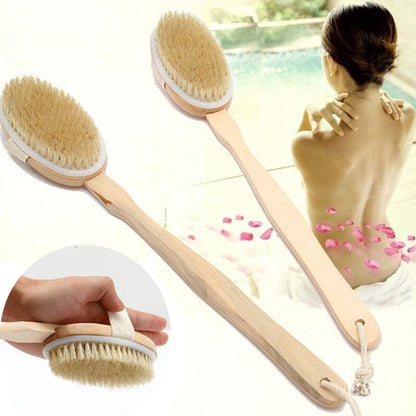 Long Handle Wooden Back Washer Brush by HitMyNeed