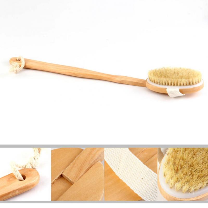 Long Handle Wooden Back Washer Brush by HitMyNeed
