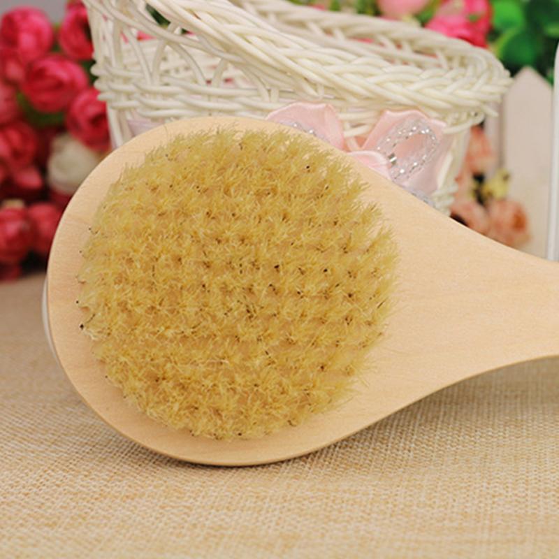 Long Handle Wooden Bath Brush Back Scrubber by HitMyNeed