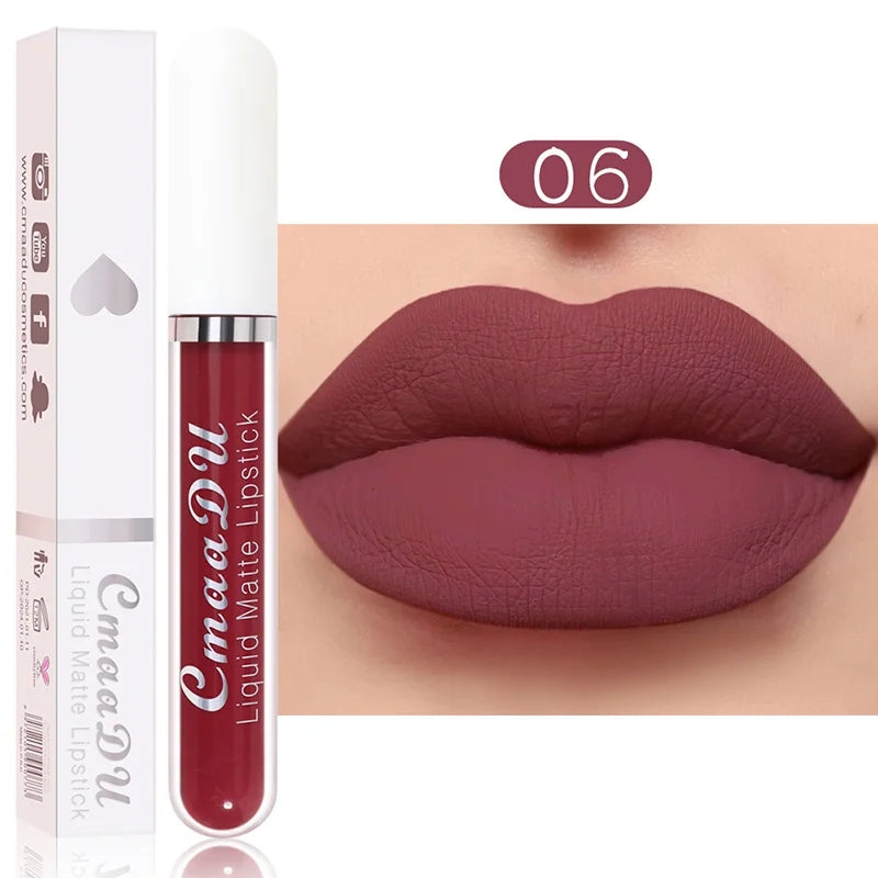 Long Lasting Velvet Matte Liquid Lipstick Waterproof 6.0 by HitMyNeed