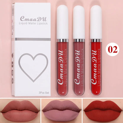 Long Lasting Velvet Matte Liquid Lipstick Waterproof set-02 by HitMyNeed