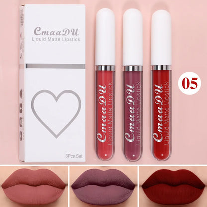 Long Lasting Velvet Matte Liquid Lipstick Waterproof set-05 by HitMyNeed
