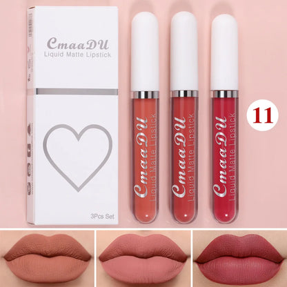 Long Lasting Velvet Matte Liquid Lipstick Waterproof set-11 by HitMyNeed