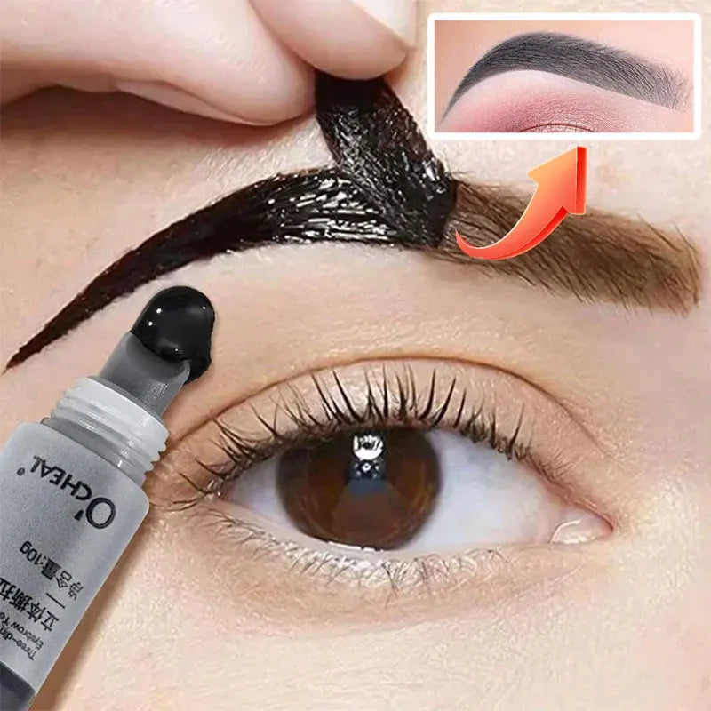 Long-Lasting Waterproof Semi-Permanent Eyebrow Gel dark-brown by HitMyNeed