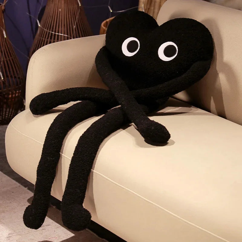 Long Legs Heart Pillow Plush Toy 100 cm black-heart by HitMyNeed