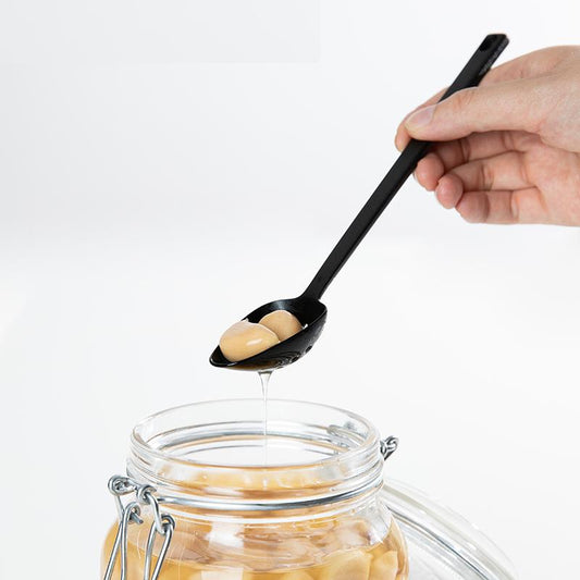 Long Slotted Nylon Spoon for Jars and Hot Liquids by HitMyNeed