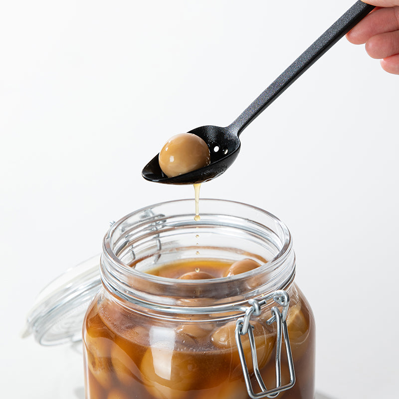 Long Slotted Nylon Spoon for Jars and Hot Liquids by HitMyNeed