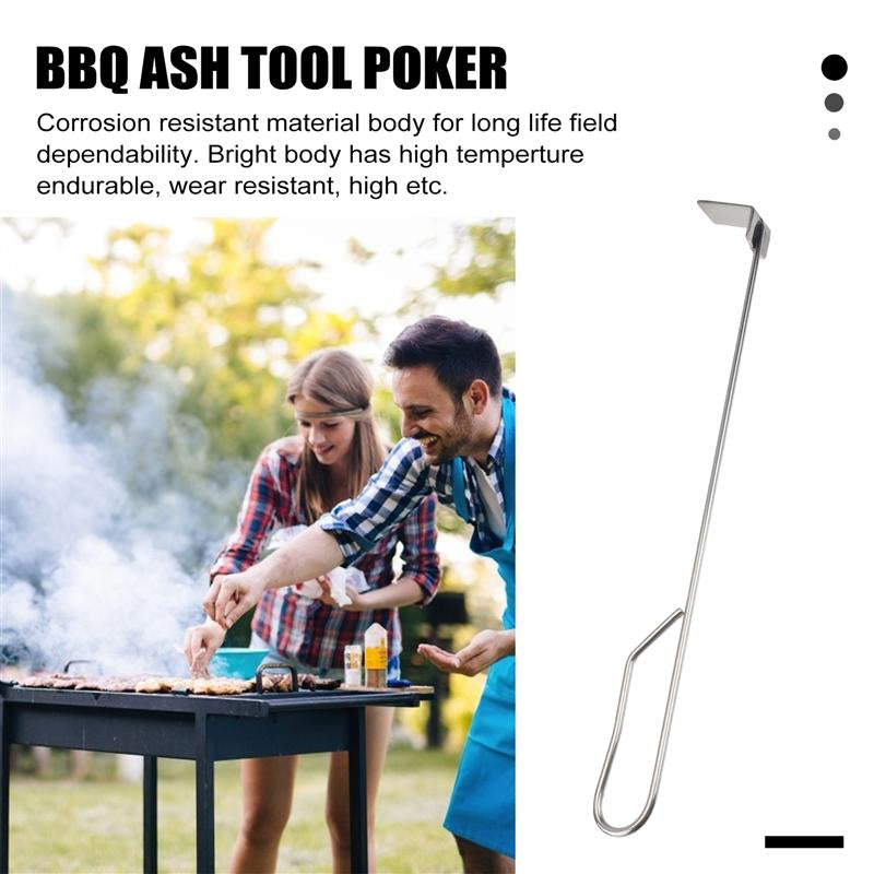Long Stainless Steel Fire Poker 46 cm by HitMyNeed