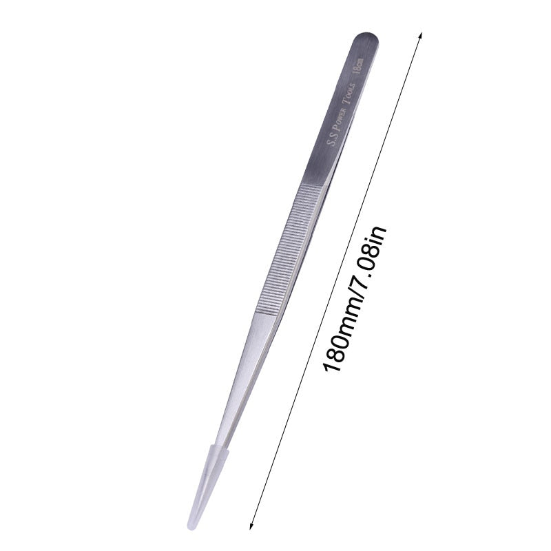 Long Stainless Steel Precision Tweezers 18cm by HitMyNeed