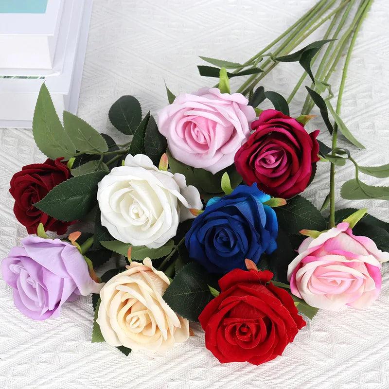 Long Stem Artificial Roses Bouquet (5 Pcs) by HitMyNeed