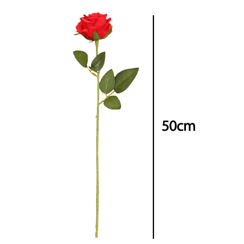 Long Stem Artificial Roses Bouquet (5 Pcs) by HitMyNeed