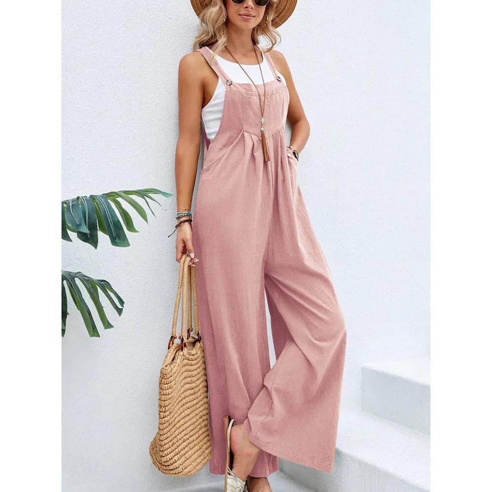 Loose Fit Wide Leg Jumpsuit for Women by HitMyNeed