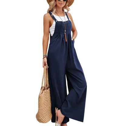 Loose Fit Wide Leg Jumpsuit for Women by HitMyNeed